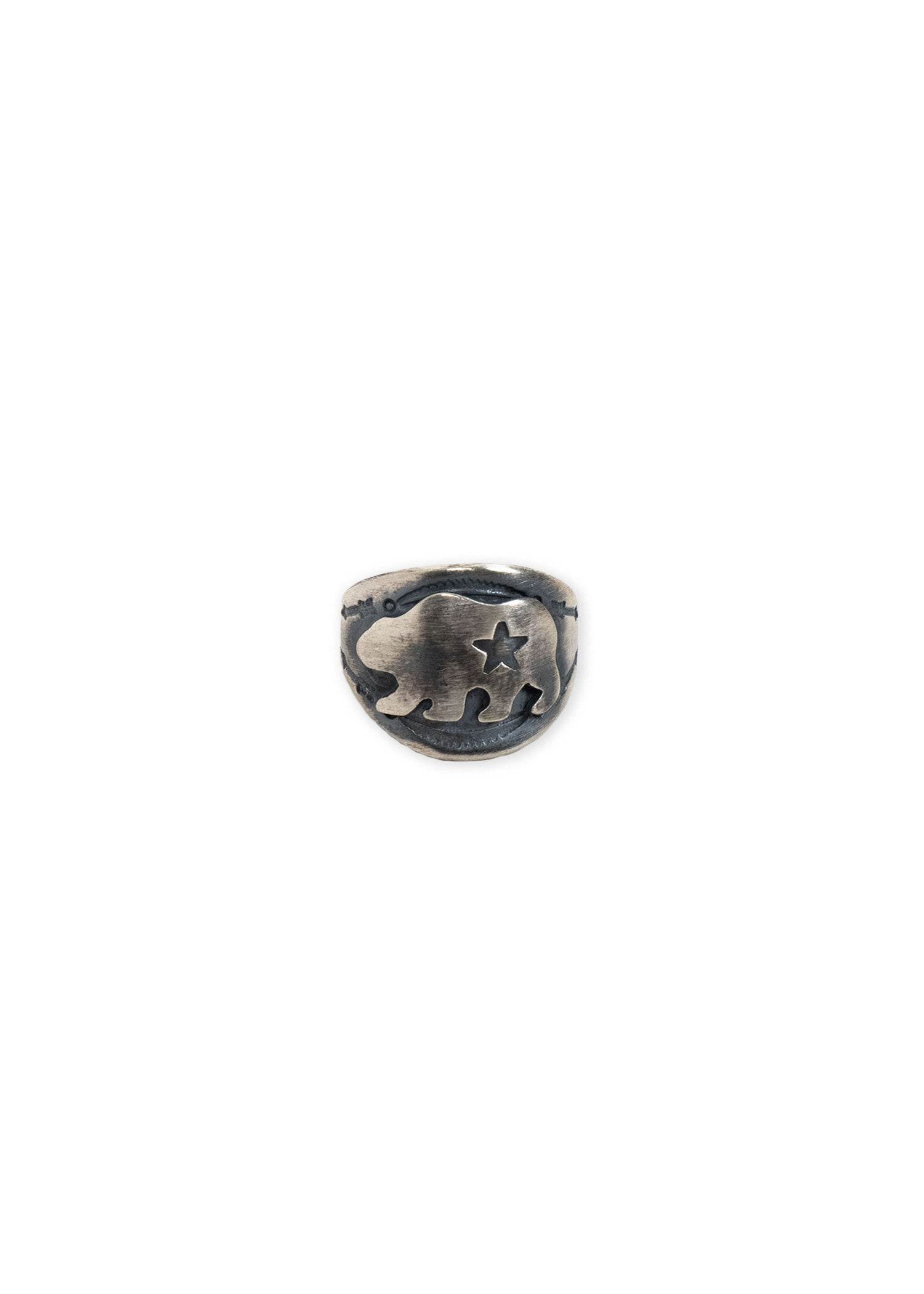 CA Republic Bear Cigar Band Ring