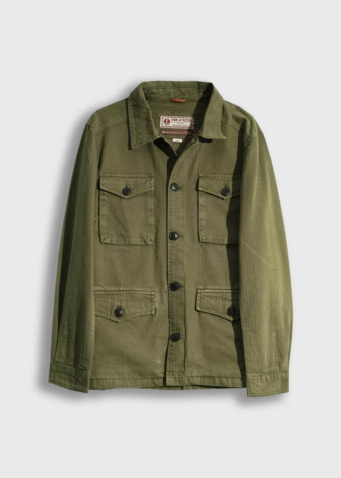 Herringbone Military Jacket