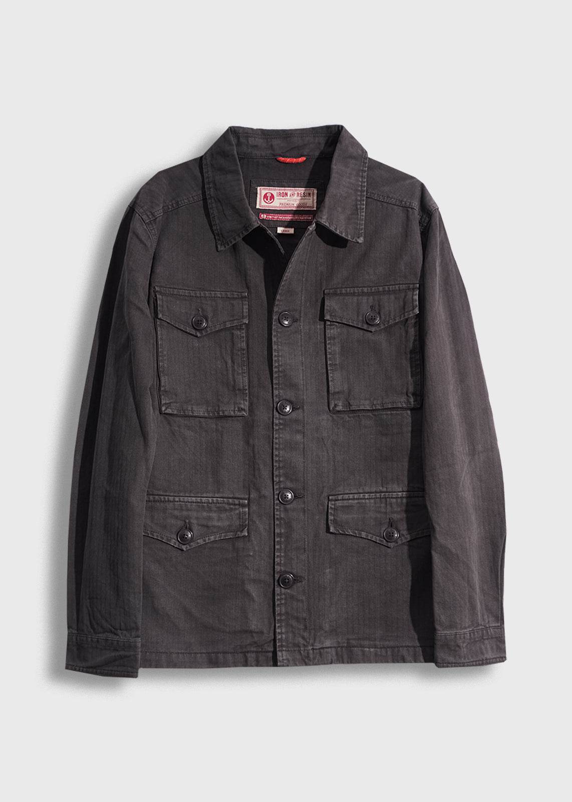 Herringbone Military Jacket